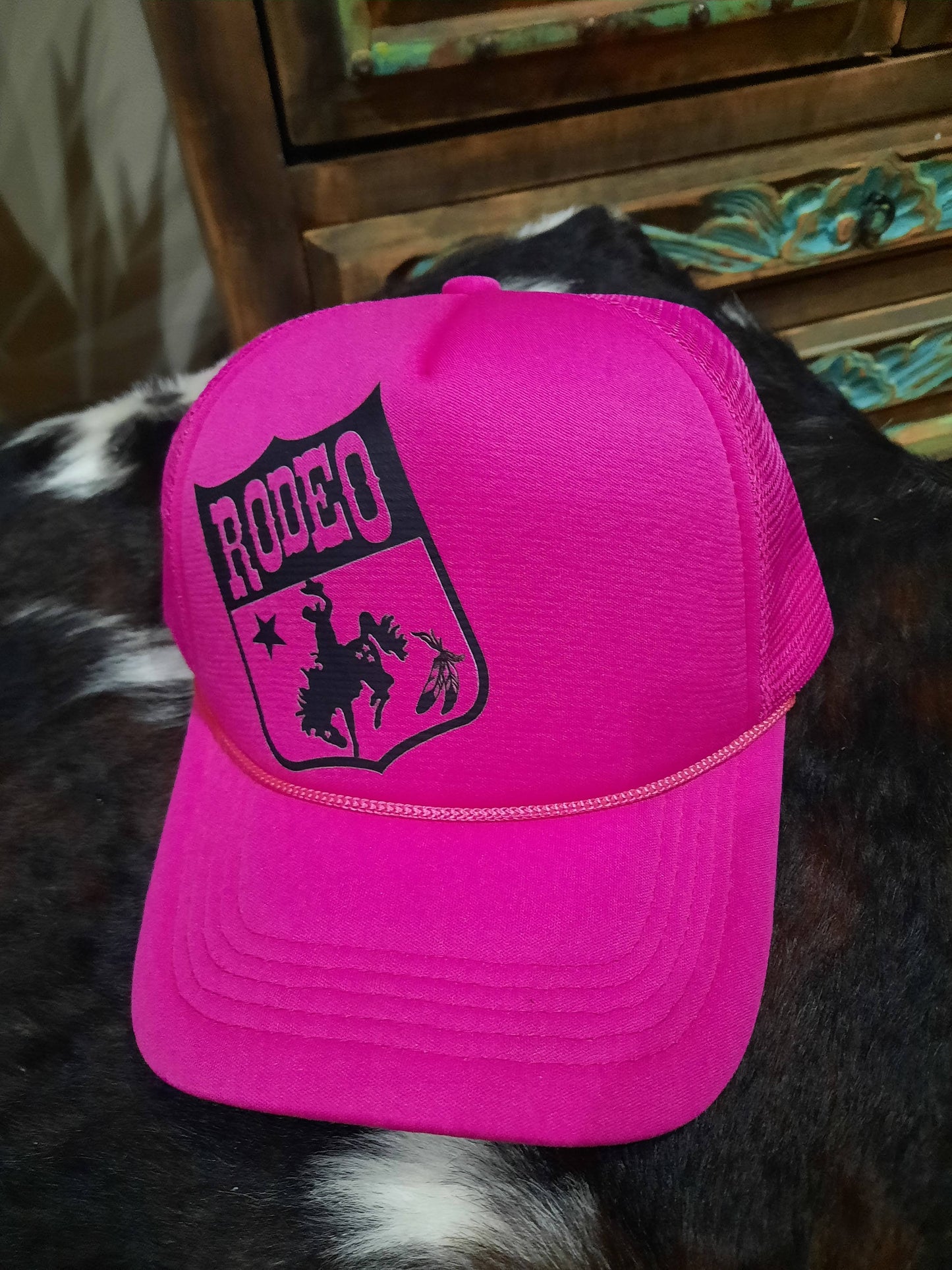 Rodeo HOT PINK trucker cap