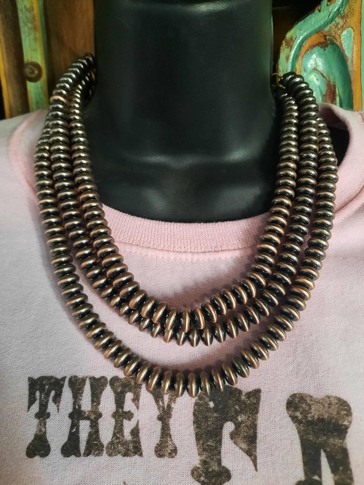 Copper 3 strand necklace