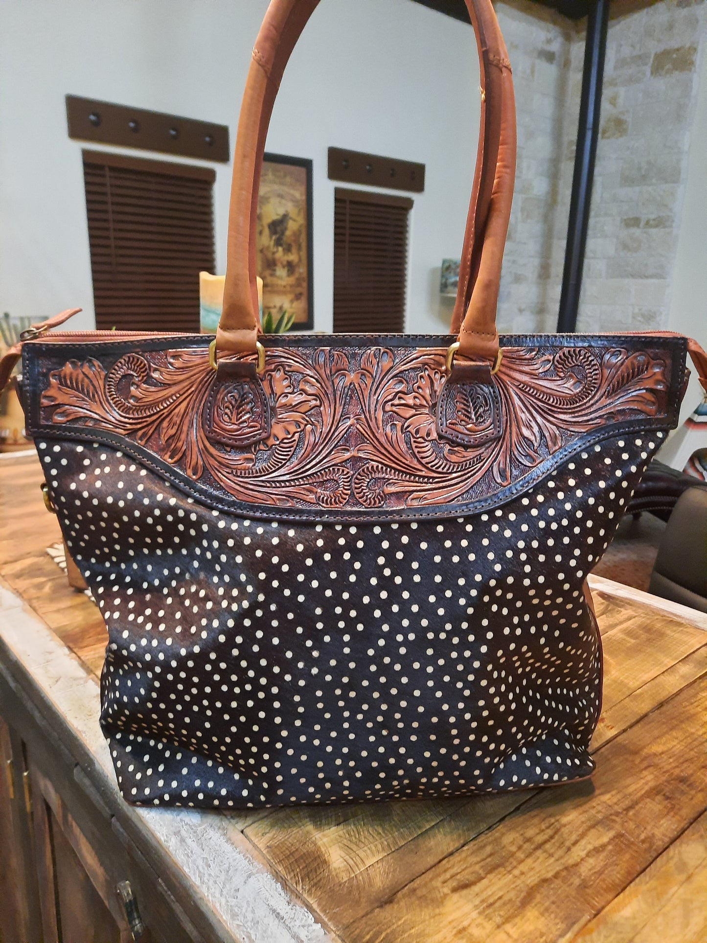 Tombstone Leather Purse