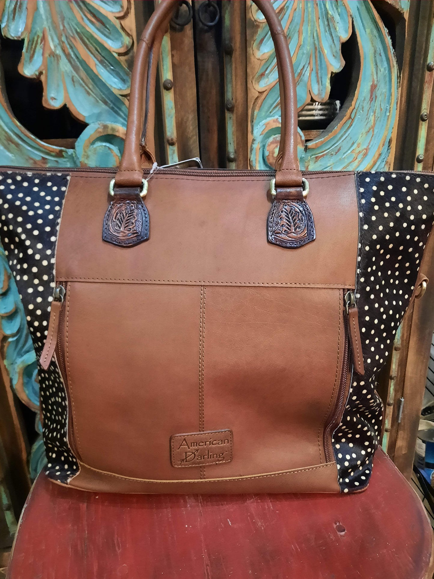 Tombstone Leather Purse