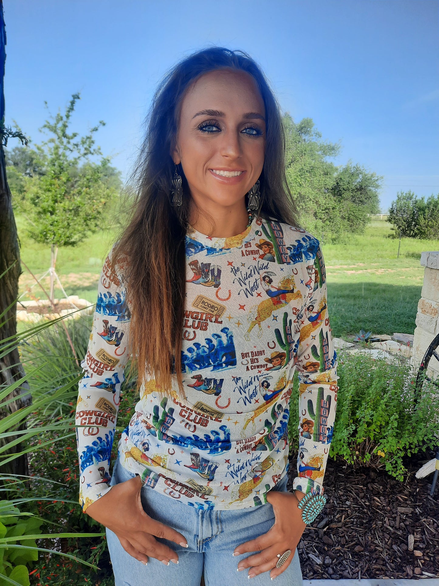 Cowgirl Club Mesh top