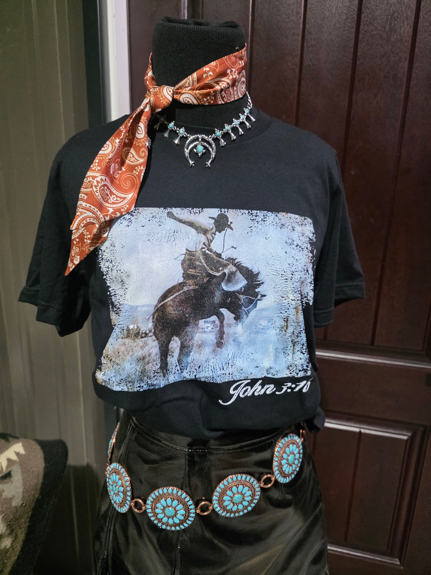 My Hero's are Cowboy tee (BLACK)