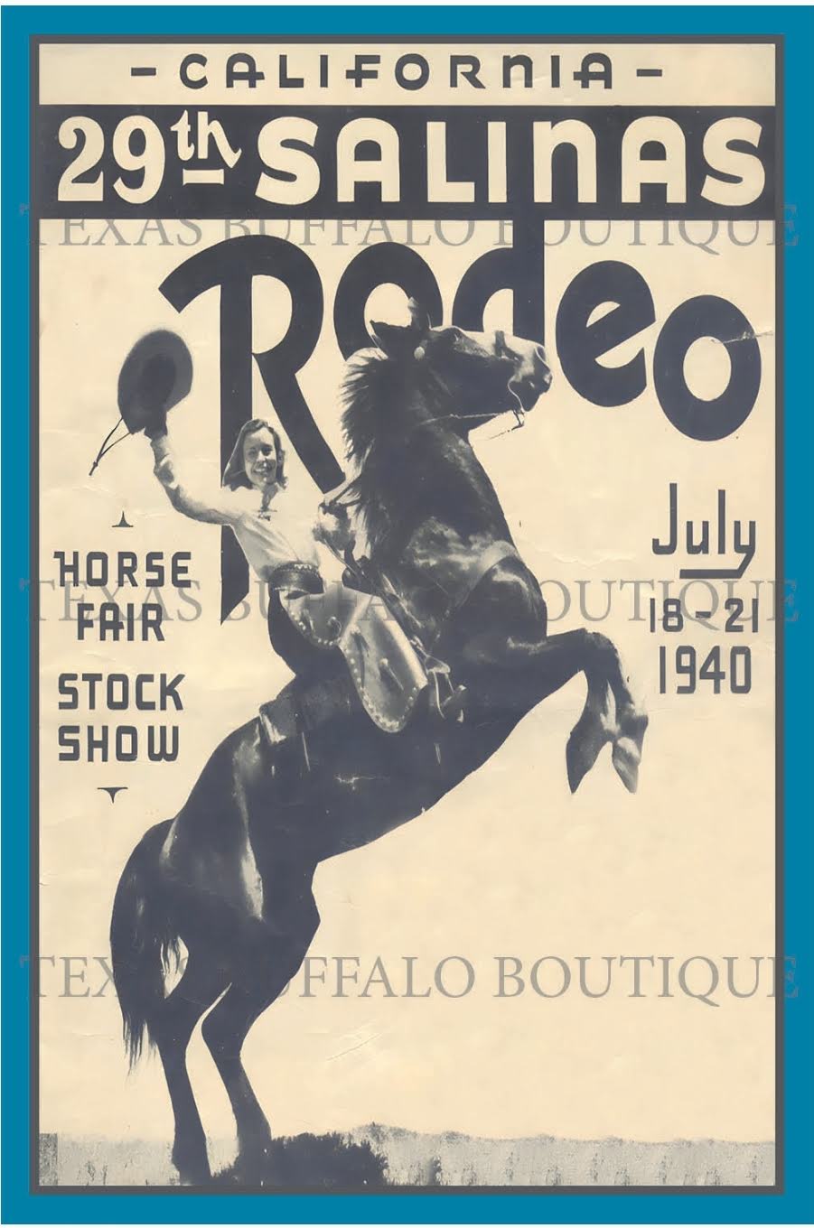 29th SALINAS RODEO POSTER