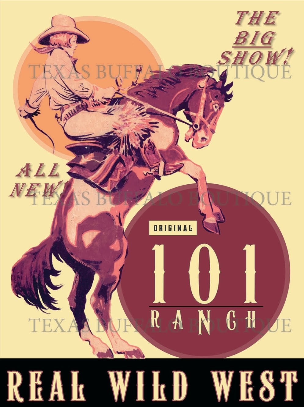 101 Ranch Real Wild West Poster