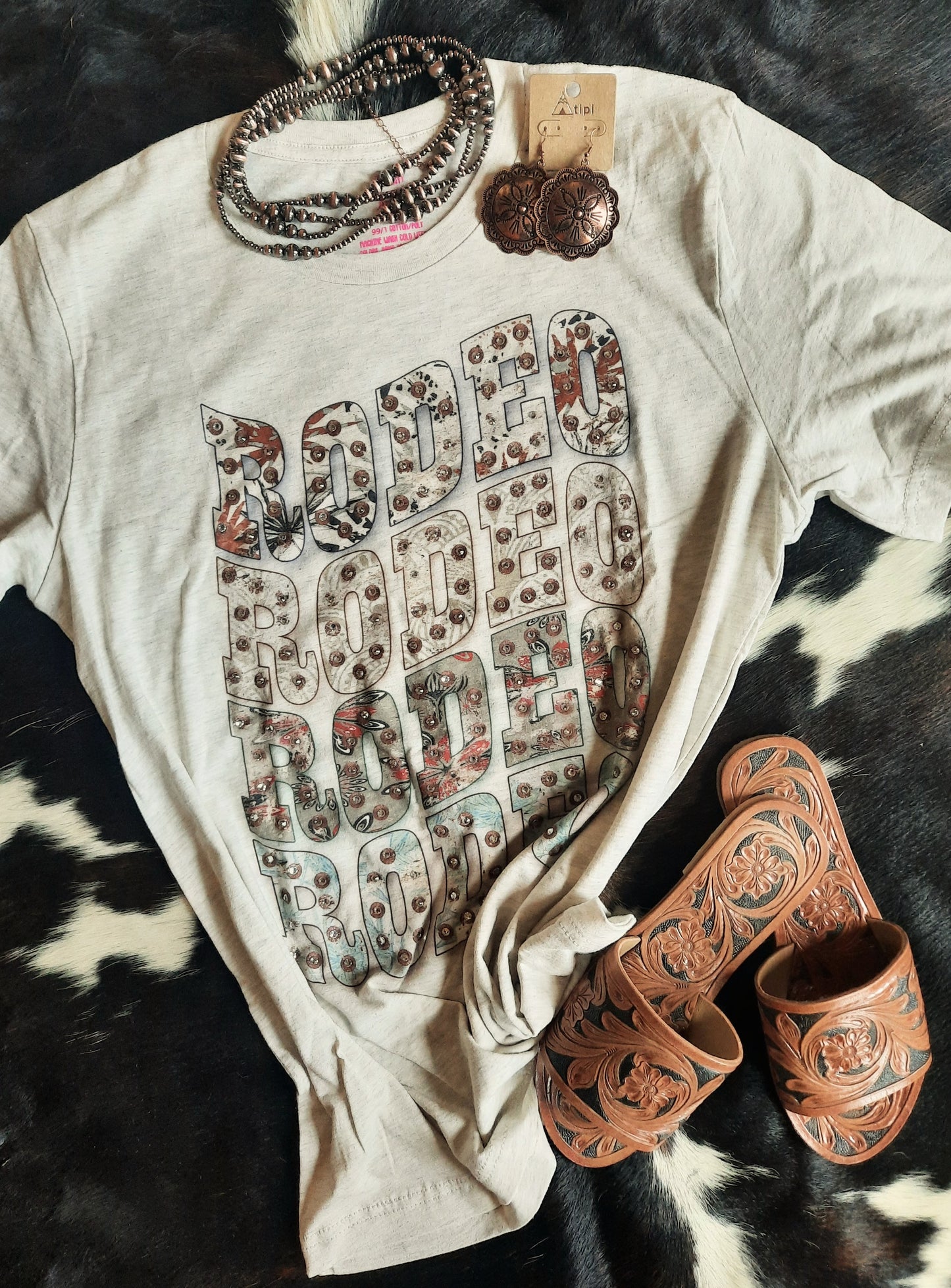 Tan Rodeo Rodeo Rodeo Short Sleeve T-Shirt