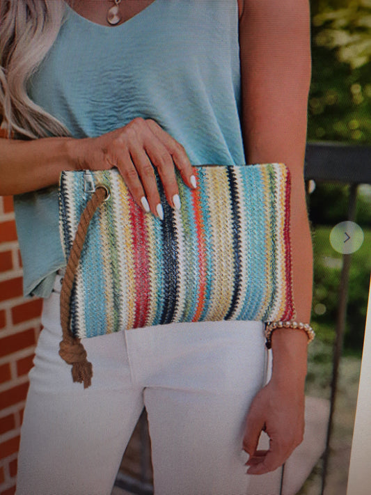 Multi color small wristlet