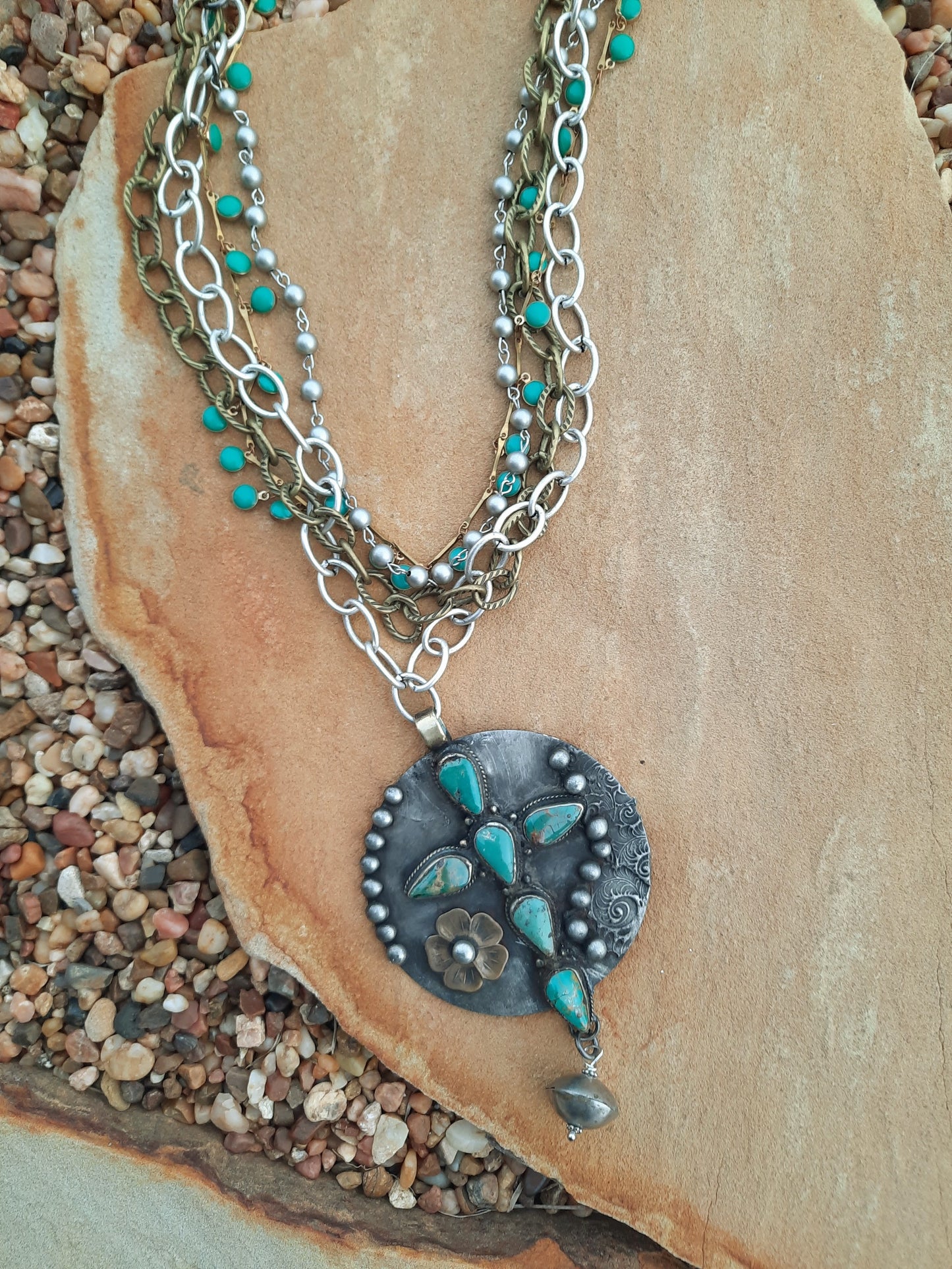 Winslow Turquoise Cactus Necklace