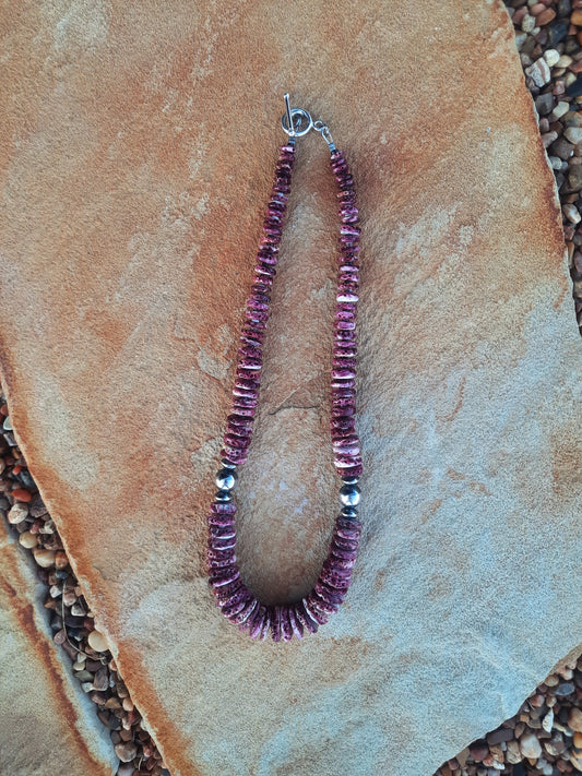 Purple Spiny Oyster Necklace