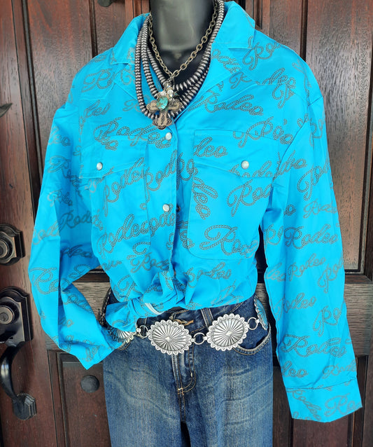 Turquoise Rodeo Longsleeve Top