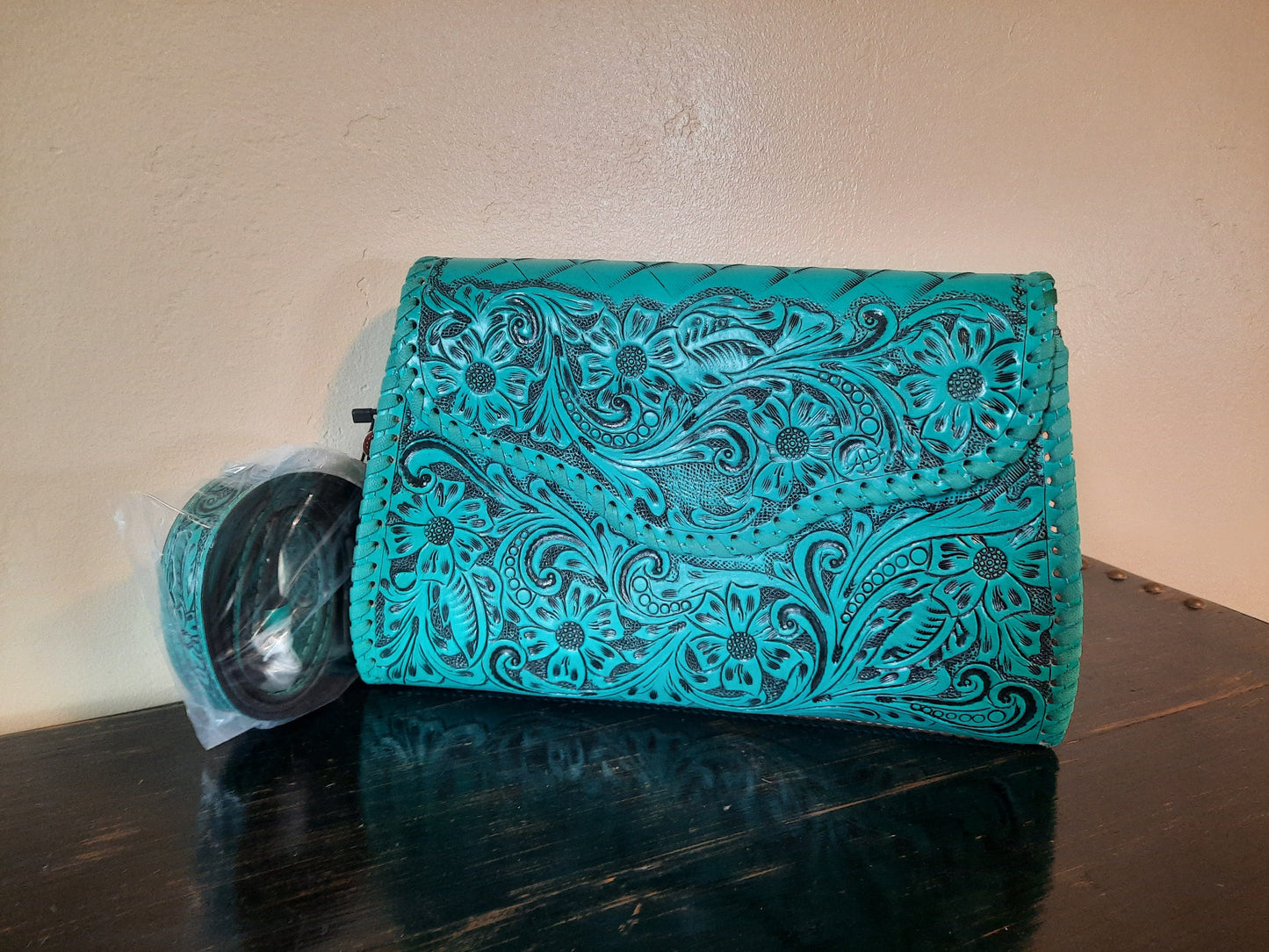 Rodeo Turquoise Crossbody Handbag