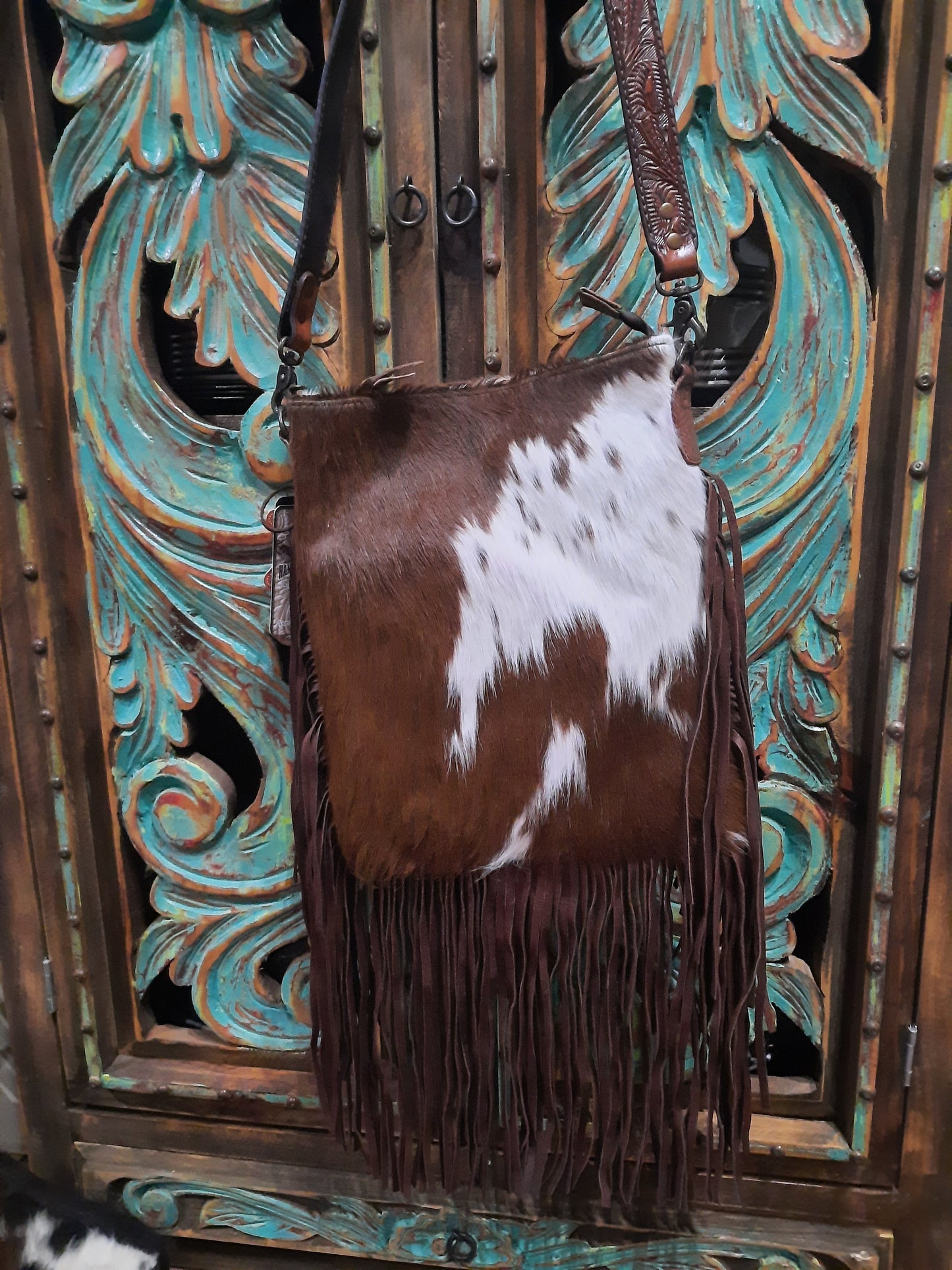 Cody Cowhide Fringe Purse