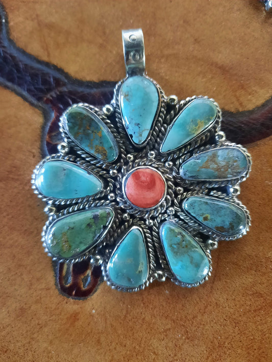 Sunset Flower Pendent