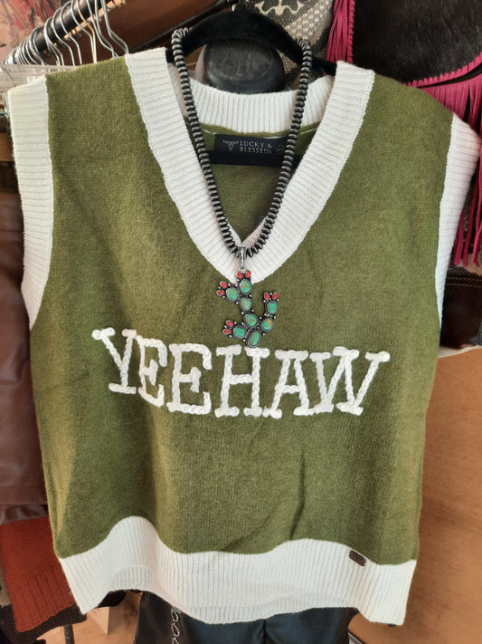 YEE HAW Sweater Vest