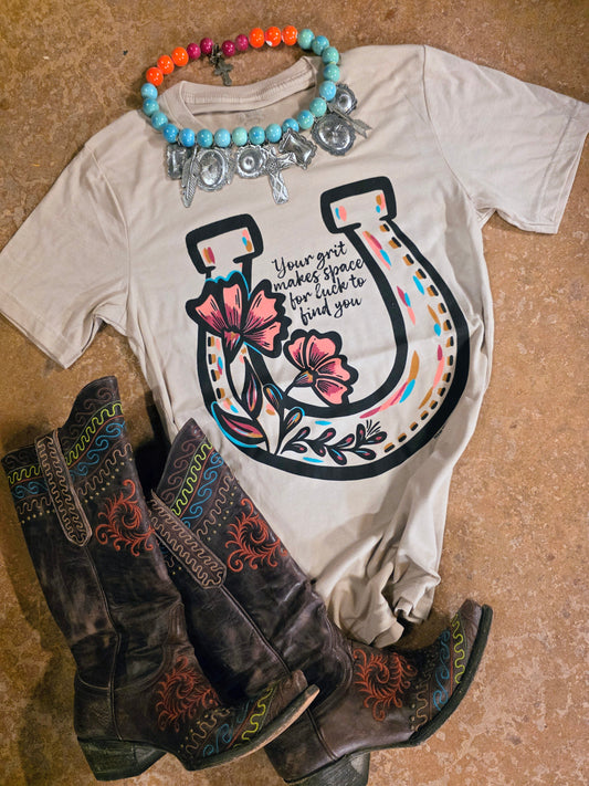 GRIT & LUCK tee