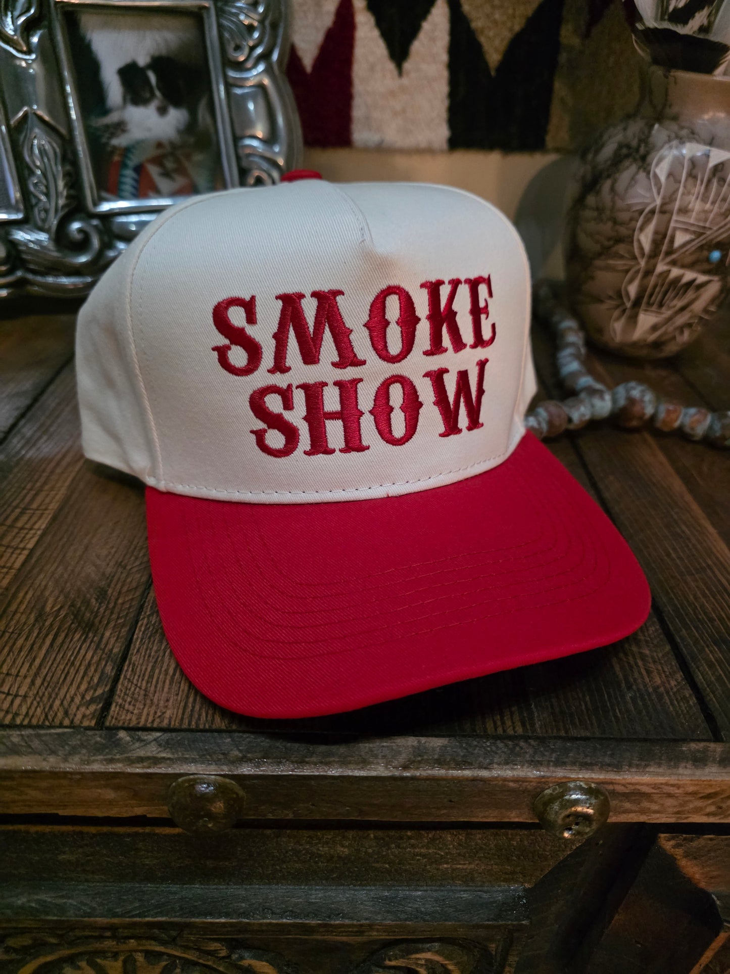 Smoke Show Cap - Red/white