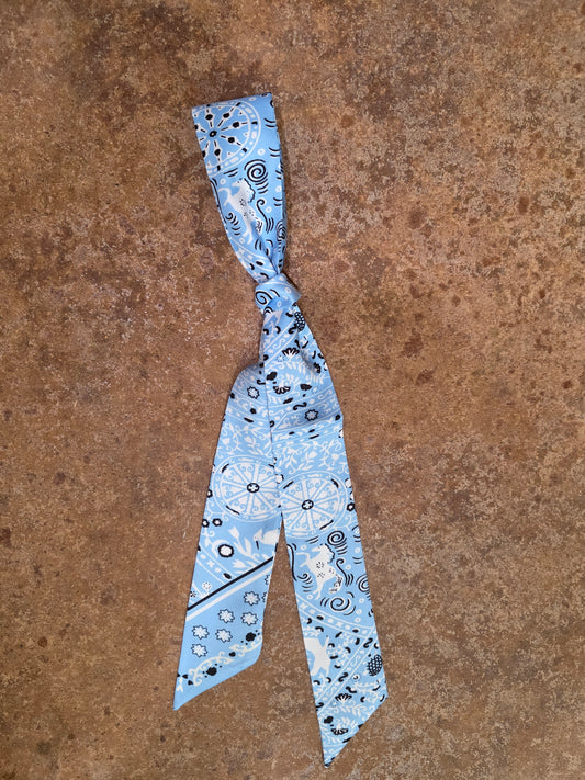 Baby Blue Bandera Twilly