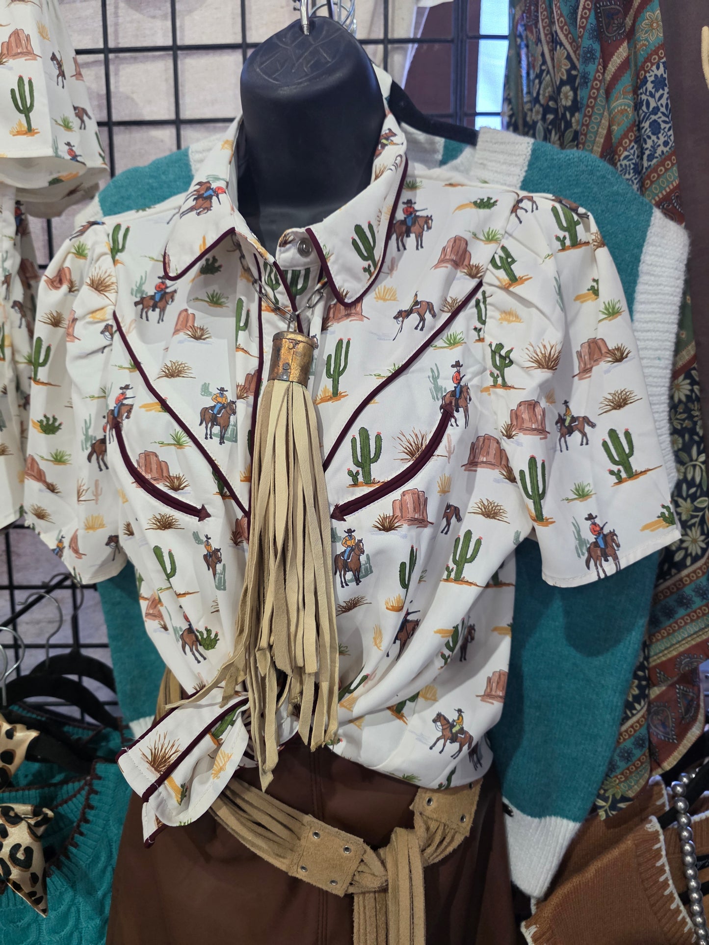 Cowboys & Cactus Top