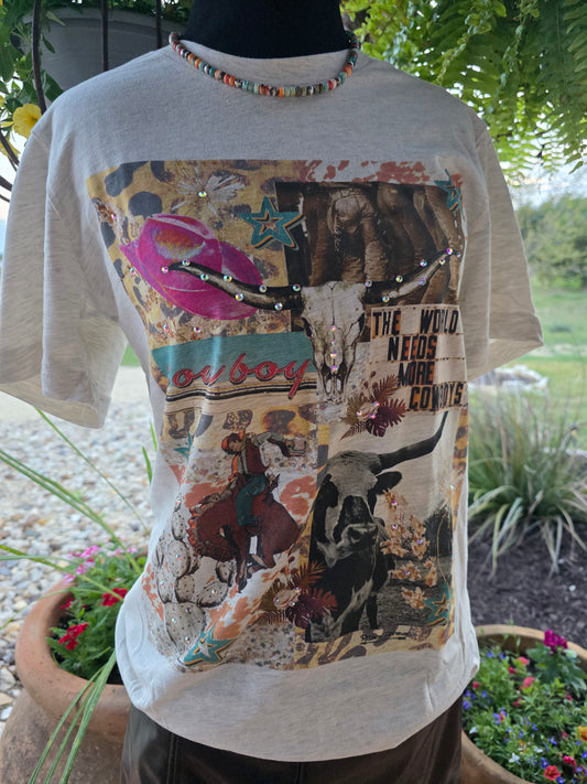 World Needs More Cowboys tee