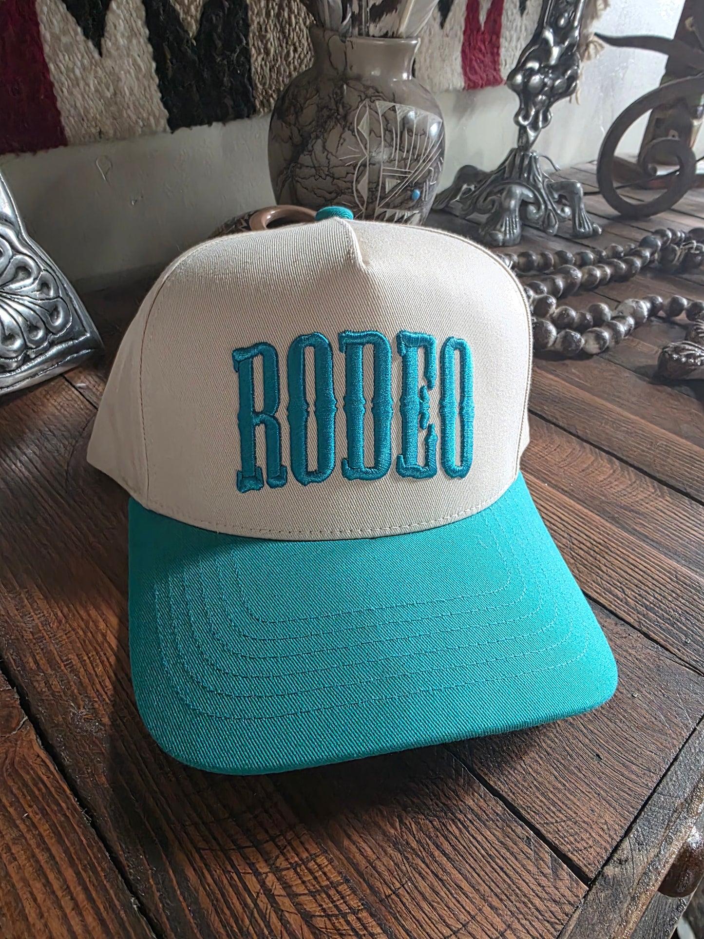 Rodeo Turquoise trucker cap