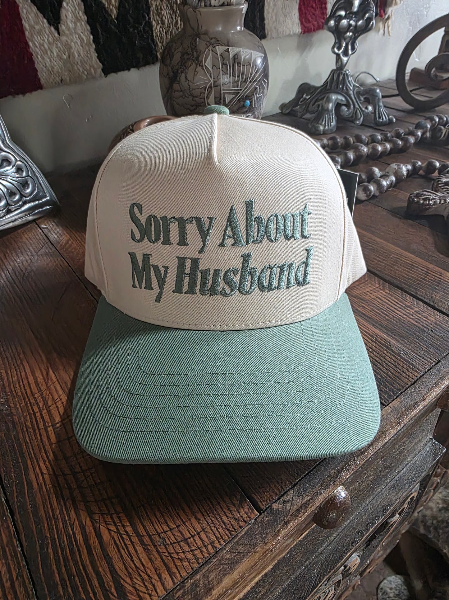 Sorry About my Husband Trucker cap