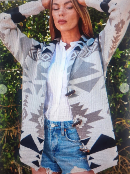 Greystone Aztec Cardigan Sweater