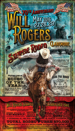 Will Rogers 2016 Rodeo Poster