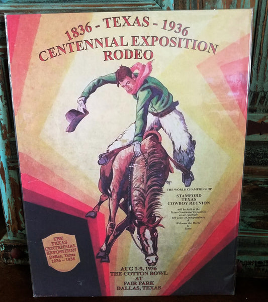 Texas Centennial Exposition Rodeo Poster