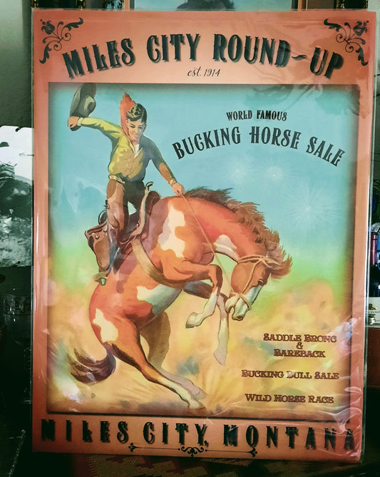 Miles City Round-Up Poster