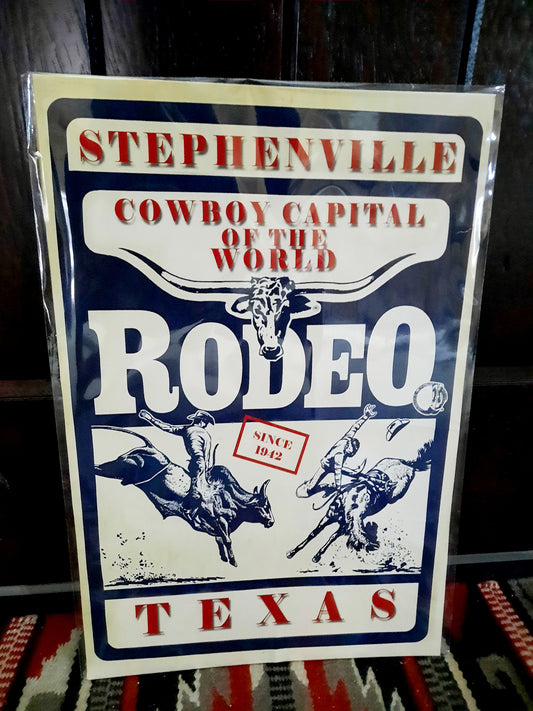 Stephenville Texas Cowboy Capital Poster