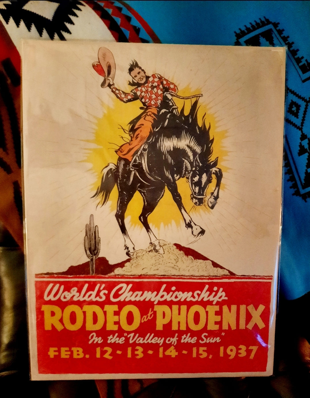 World's Championship Rodeo at Phoenix Poster